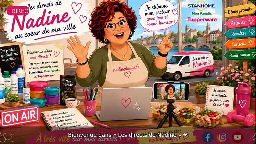 Lancement de 'Les directs de Nadine au coeur de ma ville'